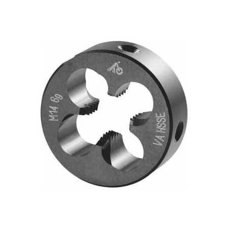 Holex M14X2 HSS-E Round Die, for High Tensile Steels, Closed/Pre-Slit Form 140460 M14
